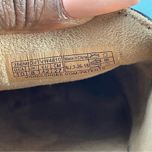 Vionic midi Womens Shoes Black Suede Slip On Stretch Comfort Loafers Flats - Picture 11 of 13